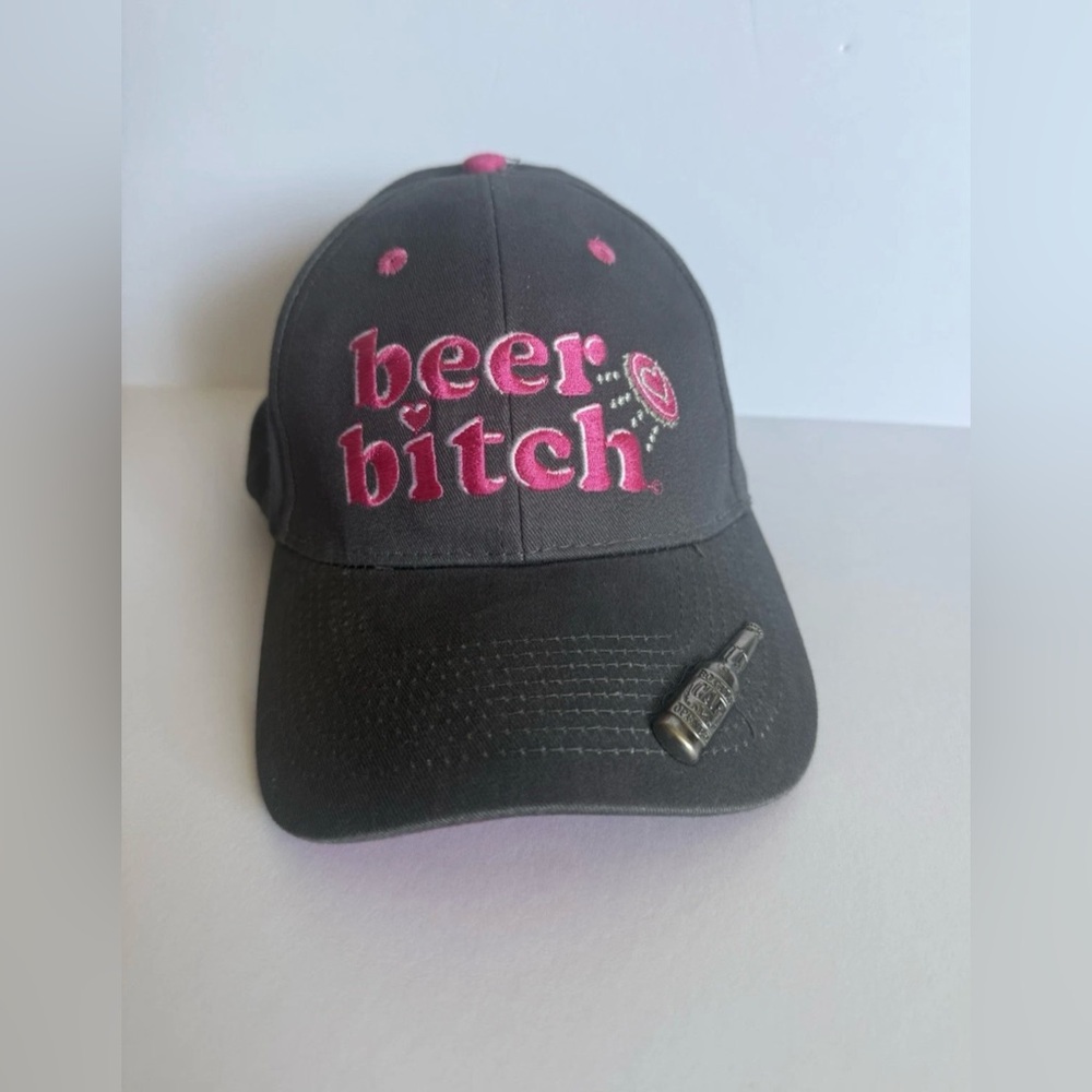 Ball cap Women's Beer B*tch With Bottle Opener Hook And Loop Closure